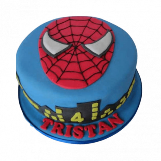 Spider-Man Face Mask Edible Cake Topper Image ABPID04152 – A Birthday Place