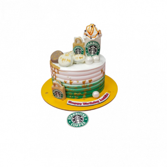 Starbucks Themed Birthday Cake online delivery in Noida, Delhi, NCR, Gurgaon