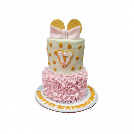 2 Tier Minnie Mouse Cake online delivery in Noida, Delhi, NCR, Gurgaon