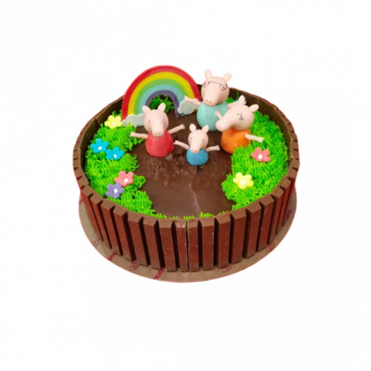 KitKat Chocolate Cake with Peppa Pig online delivery in Noida, Delhi, NCR, Gurgaon