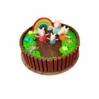 KitKat Chocolate Cake with Peppa Pig online delivery in Noida, Delhi, NCR,
                    Gurgaon