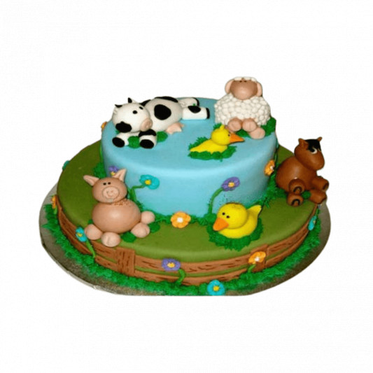 Animal Farm Theme Cake  online delivery in Noida, Delhi, NCR, Gurgaon