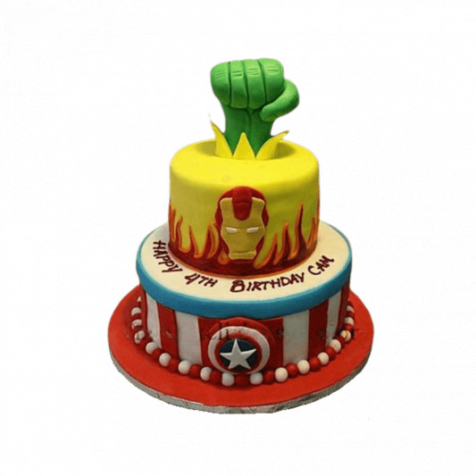 Iron Man Hulk Cake online delivery in Noida, Delhi, NCR, Gurgaon