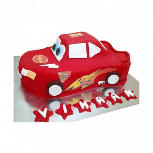 McQueen Car Cake  online delivery in Noida, Delhi, NCR, Gurgaon