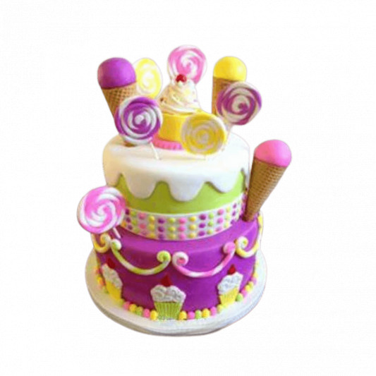 Candyland Theme Cake online delivery in Noida, Delhi, NCR, Gurgaon