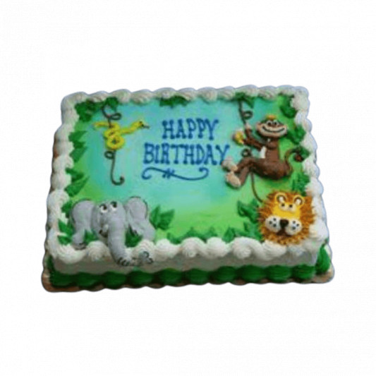 Jungle Theme Cake online delivery in Noida, Delhi, NCR, Gurgaon