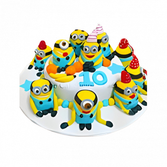 Minion and Friends Theme Cake online delivery in Noida, Delhi, NCR, Gurgaon