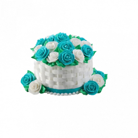 Flower basket - Decorated Cake by Alena - CakesDecor