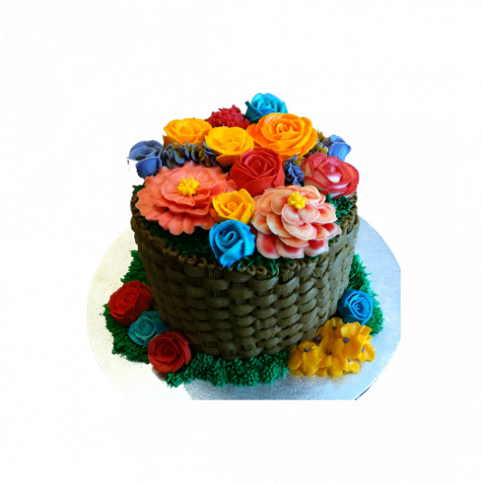 Chocolate Flower Basket Cake online delivery in Noida, Delhi, NCR, Gurgaon