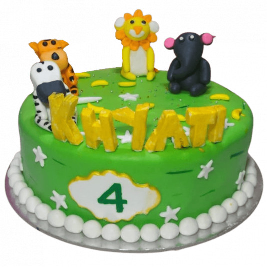 Jungle Theme Cake online delivery in Noida, Delhi, NCR, Gurgaon