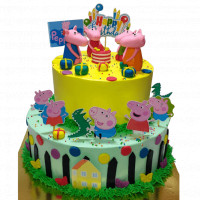 Peppa Pig Tiered Cake online delivery in Noida, Delhi, NCR,
                    Gurgaon