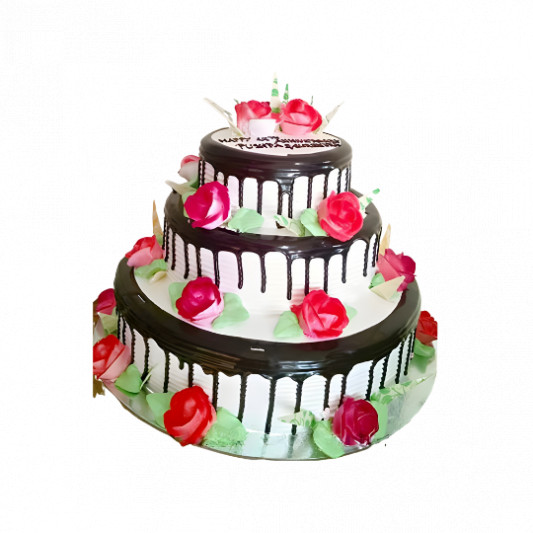 3 Layers Anniversary Cake Designs | Same Day Free Delivery