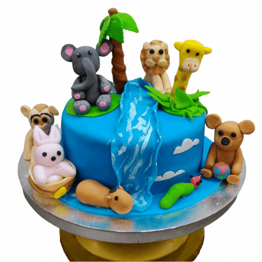 Jungle Theme Cake online delivery in Noida, Delhi, NCR, Gurgaon