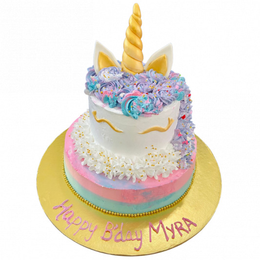 Unicorn 2 tier Birthday Cake online delivery in Noida, Delhi, NCR, Gurgaon