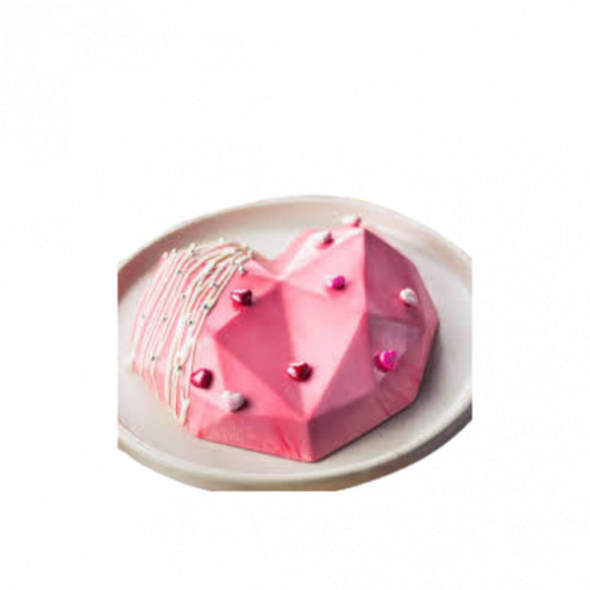 Heart Shaped Pink Pinata Cake online delivery in Noida, Delhi, NCR, Gurgaon