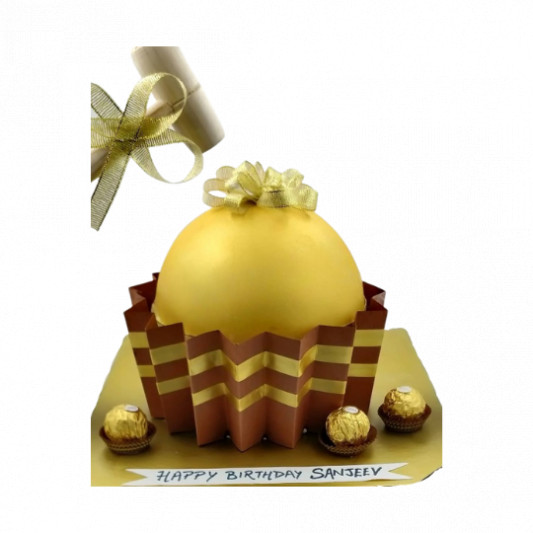 Ferrero Rocher Shaped Pinata Cake online delivery in Noida, Delhi, NCR, Gurgaon