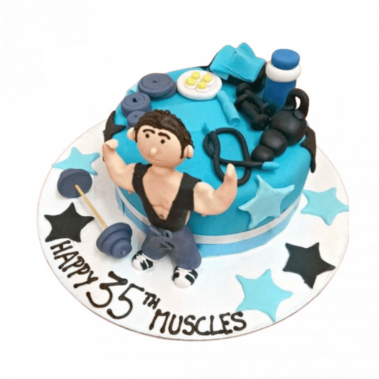 Body Builder Theme Cake online delivery in Noida, Delhi, NCR, Gurgaon