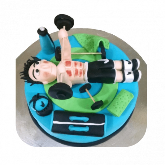 Gym Theme Cake online delivery in Noida, Delhi, NCR, Gurgaon