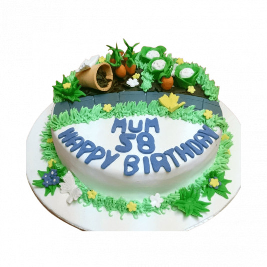 Gardening theme Cake online delivery in Noida, Delhi, NCR, Gurgaon