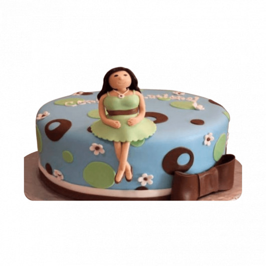 Girl Theme Cake online delivery in Noida, Delhi, NCR, Gurgaon