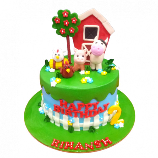 Farm Theme Birthday Cake online delivery in Noida, Delhi, NCR, Gurgaon