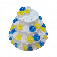 3 Tier Designer Floral Cake online delivery in Noida, Delhi, NCR,
                    Gurgaon