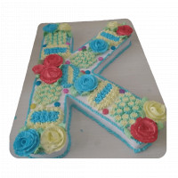 K Letter Birthday Cake online delivery in Noida, Delhi, NCR,
                    Gurgaon