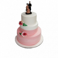 Classy Wedding Cake - 3 Tier Cake online delivery in Noida, Delhi, NCR,
                    Gurgaon