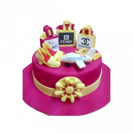 Shopaholic Theme Cake online delivery in Noida, Delhi, NCR, Gurgaon