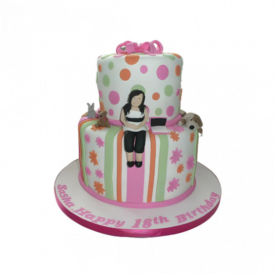 18th Birthday Cakes for Girl online delivery in Noida, Delhi, NCR, Gurgaon