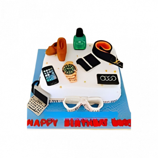 Men's Accessories Cake online delivery in Noida, Delhi, NCR, Gurgaon