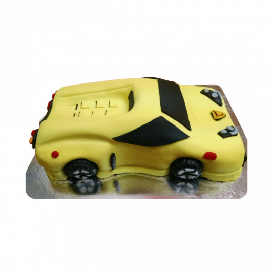 Yellow Ferrari Car Cake online delivery in Noida, Delhi, NCR, Gurgaon