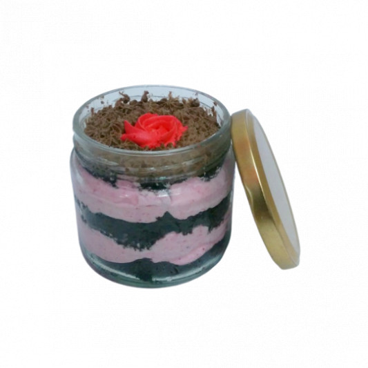 Choco Strawberry Cake Jar online delivery in Noida, Delhi, NCR, Gurgaon