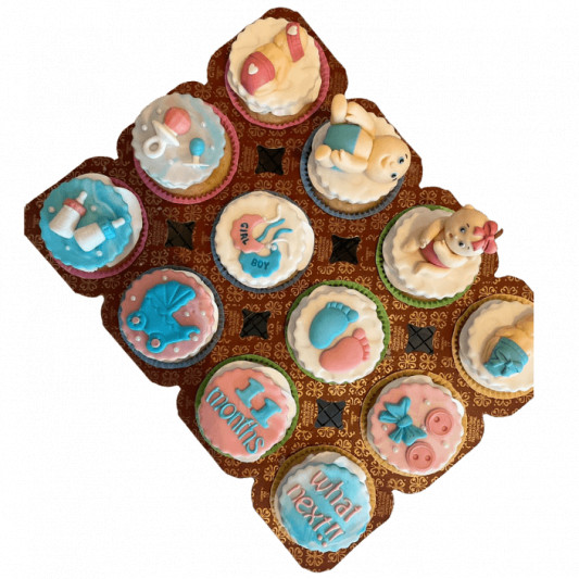Baby Shower Theme Cupcake online delivery in Noida, Delhi, NCR, Gurgaon