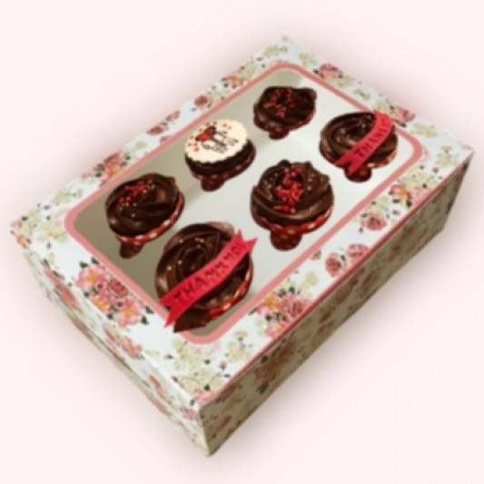 Thank you Theme cupcake online delivery in Noida, Delhi, NCR, Gurgaon