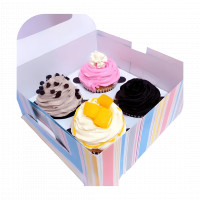 Assorted Box of 4 Cupcake online delivery in Noida, Delhi, NCR,
                    Gurgaon