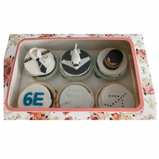 Pilot Theme Cupcake online delivery in Noida, Delhi, NCR, Gurgaon