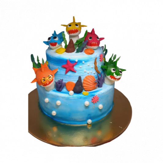 Shark Family Cake  online delivery in Noida, Delhi, NCR, Gurgaon