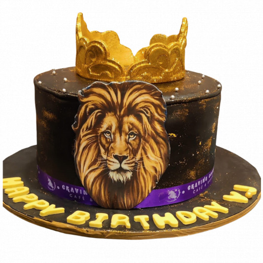 Majestic Lion Birthday Cake online delivery in Noida, Delhi, NCR, Gurgaon
