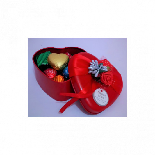 Gift Box of 8 Heart Shaped Assorted Chocolates online delivery in Noida, Delhi, NCR, Gurgaon