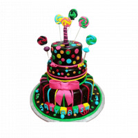 Candyland Theme 3 Tier Cake online delivery in Noida, Delhi, NCR,
                    Gurgaon