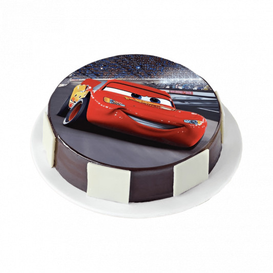 Racing McQueen Photo Cake online delivery in Noida, Delhi, NCR, Gurgaon