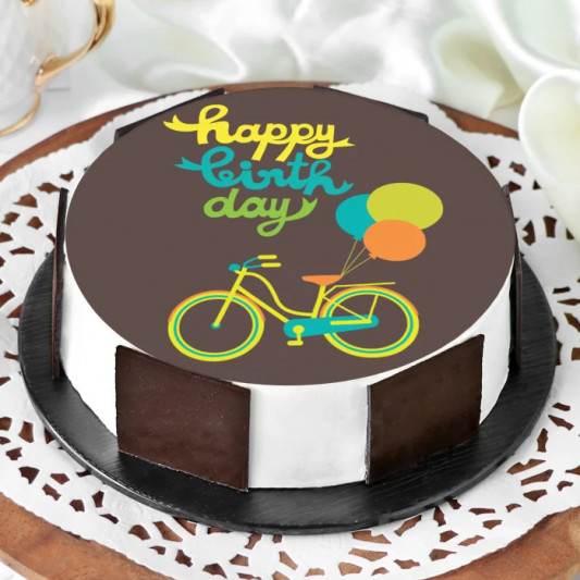 Bicycle Theme Birthday Cake online delivery in Noida, Delhi, NCR, Gurgaon