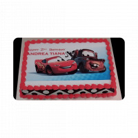 McQueen Theme Photo Cake online delivery in Noida, Delhi, NCR,
                    Gurgaon