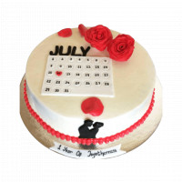 Anniversary cake,gifts for him, vintage cake, aesthetic cake, minimalist calendar  cake | Cake designs, Creative birthday cakes, Pretty birthday cakes