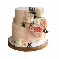 Tier Tall Cake with Real Flower online delivery in Noida, Delhi, NCR,
                    Gurgaon