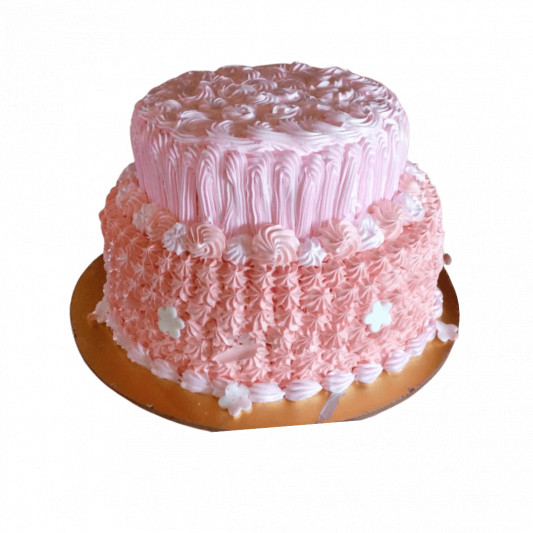 Pink Rosette Cake online delivery in Noida, Delhi, NCR, Gurgaon