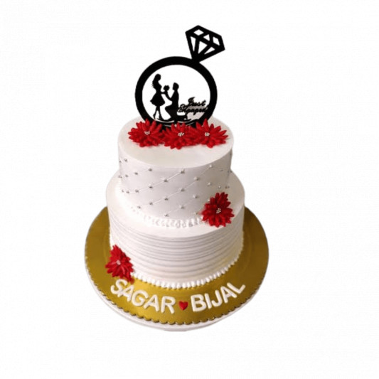 Vanilla Round Engagement/Ring Ceremony Special Cake, Packaging Type: Box,  Weight: 3 Kg at Rs 399/pound in Patna
