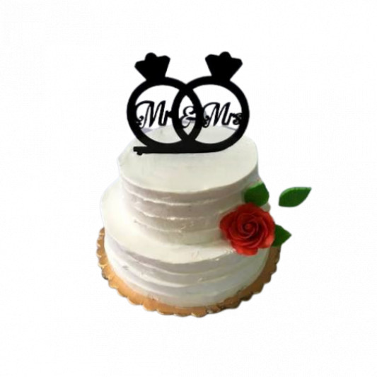 Mr. and Mrs. White Cake online delivery in Noida, Delhi, NCR, Gurgaon