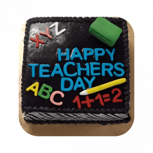 Simple Teachers Day Cake online delivery in Noida, Delhi, NCR, Gurgaon